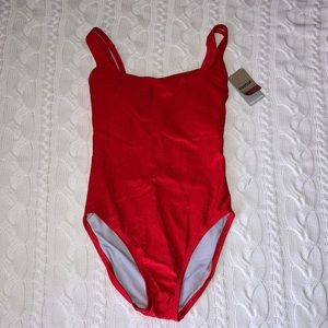 Reebok Red One Piece Swim Suit (NWT)